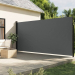 I&scaron;traukiama &scaron;oninė markizė, antracito spalvos, 200x300cm