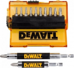 Dewalt 14 vnt. antgalių rinkinys su 12 colių adapteriu
