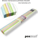 Perlų spalvos gofruotas popierius 50x200cm, 5 vnt.