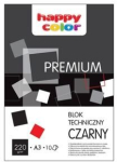 Juodas A3 formato techninis blokas, 220 g, 10 lapų, geros kokybės
