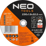 Neo 08-721 Metalinės pjovimo diskai Inox 230 mm