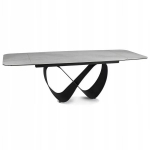 Stalas Signal Meble Infinity Ceramic, juodas/baltas