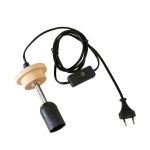 &Scaron;viesos kabelis su jungikliu, E27 sriegis, 180 cm