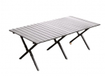Sulankstomas stovyklavimo stalas, 90x60x43 cm, pilkas