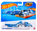 Hot Wheels sunkvežimis su priekaba, raudonas