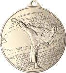 Medalis Victoria Sport Karate, sidabrinės spalvos