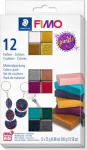 Mink&scaron;tas modeliuojamoji masė - FIMO - Soft Sparkle rinkinys - 12 vienetų - 25 g - Mi&scaron;rus