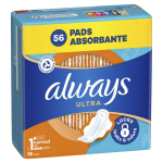 Higieniniai paketai Always Ultra Size 1 Normal, 56 vnt.