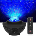 Led Galaxy projektoriaus naktinė &scaron;viesa, jūros bangų žvaigždės muzika žvaigždėtas dangus projektoriaus lempa