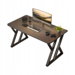 Juodos spalvos modernus žaidimų kompiuterio stalas žaidėjui palėpėje 120 cm