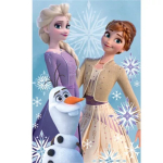 Vaiki&scaron;kas pledas Disney Frozen Olaf ir Sesės, 100x150 cm