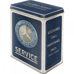 Metalinė skardinė L Mercedes-Benz - Service Emblem Blue