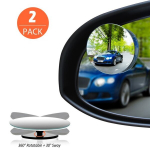 Automobilio priedai 2 vnt aklosios zonos veidrodis, 2 colių apvalus HD stiklas, be rėmelio, i&scaron;gaubtas galinio vaizdo automobilio veidrodėlis