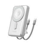 Atsarginis maitinimo &scaron;altinis ("Power Bank") Sidabrinis 10000 mAh MagSafe i&scaron;orinis akumuliatorius su stovu