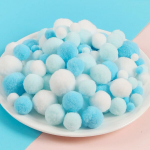 1 pakuotė Pompoms rankdarbiams, spalvingi mini Pompoms, mini Pom Poms rankdarbių gamybai, spalvingi Pompoms vakarėlių dekoravimui, girliandoms, drabužiams, "pasidaryk pats" kūrybiniams rankdarbių dekoravimui, 130 vienetų/pakuotėje, Mėlyna serija