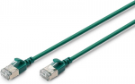 Digitus lan kabelis cat 6a - 1,5 m - slim versija awg 32/7 - 10 gbps - rj45 tinklo kabelis - f/ftp - poe+ - lszh - suderinamas su cat7, cat6, cat5e - žalias