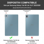 Sengbirch klaviatūros dėklas, skirtas samsung galaxy tab s6 lite 10.4 colių 2022/2020, itali&scaron;ka bluetooth klaviatūra + lengvas magnetinis apsauginis dėklas su ra&scaron;iklio dangteliu samsung tablet s6 su belaidžiu ry&scaron;iu