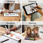 Stylus ra&scaron;ikliai, universalus ra&scaron;iklis, capacitive disc tip ra&scaron;iklis, 2 in 1 touchscreen ra&scaron;iklis, magnetinis dangtelis, suderinami ra&scaron;ikliai touchscreen i&scaron;maniesiems telefonams, plan&scaron;etėms, ne&scaron;iojamiems kompiuteriams, 2 vnt. pakuotė (juodas ir baltas)