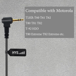 Hys 1 kontaktinis ausinės, suderinamos su Motorola Tlkr-t60 T61 T62 T80 T81 T82 T-92 H2o T80 Extreme T82 Extreme, Ptt ausinės su mikrofonu (2)