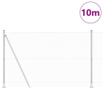 Heksagoninė Tvoros 1,4x10 m Cinkuotas Plienas,Tvorų Stulpeliai su Pagrindinėmis Plok&scaron;tėmis 7 vnt &Oslash;32mm 78,5cm Cinkuotas Plienas