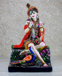 Esplanade Krishna Kishan Murti stabas su povo statulos skulptūra (31,75 cm)