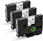 Upwinning Hse-231 Hse231 termi&scaron;kai susitraukiantis vamzdelis 11,7 mm, suderinamas su Brother P Touch termi&scaron;kai susitraukiančiu vamzdeliu Hse-231 11,7 mm x 1,5 m, juodas ant balto, termi&scaron;kai susitraukiantys vamzdeliai, suderinami su H110 H105 H100r D200