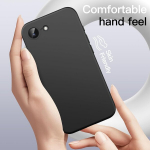 Jetech skysto silikono dėklas, skirtas iphone 16e 6.1 colio 2025, &scaron;velnus, pilnai apsaugantis dėklas, atsparus įbrėžimams ir smūgiams, su mikropluo&scaron;to pamu&scaron;alu (juodas)