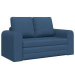 Grindų Sofa Lovos 2-in-1 Mėlyna 148x71x83 cm Audinys