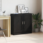Knygų spinta Juoda 82.5x30.5x80 cm I&scaron; Dirbtinės Medienos