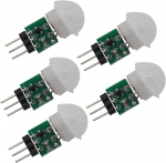 Heevhas 5pcs Am312 mini piroelektrinis Pir žmogaus jutiklio modulis Dc 2.7v iki 12v Pir infraraudonųjų spindulių Ir jutiklio kūno rankinis judesio infraraudonųjų spindulių Ir detektoriaus modulis