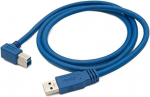 Usb 3.0 kampinis kabelis 1.8m B ki&scaron;tukas į A ki&scaron;tuką Mėlynas