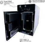 I&scaron;orinio kietojo disko dėklas Icy Box Ib-rd3620su3 I&scaron;orinė 2 skyrių Raid sistema 3.5" Sata Hdd