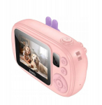 Skaitmeninis fotoaparatas Aparat cyfrowy dla dzieci z funkcją selfie Hoco 1MP 2,0" HD Ready DV205 r&oacute;żowy 0INT