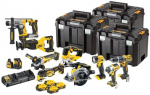 DeWalt DCK1012P4T-QW 10 dalių XR 18V įrankių komplektas su 4 &times; 5.0 Ah Li-Ion akumuliatoriais