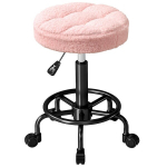 Reguliuojamo auk&scaron;čio ratukinis taburetė Sukiojamas taburetė 55&ndash;66 cm Darbinis taburetė, sukiojamas 360&deg; &Oslash;50 x 50&ndash;66 cm Rožinis, Rožinė