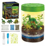 Dinozaurų terariumo sodo rinkinys Click4toys, žalias