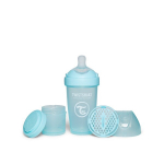 Buteliukas Twistshake antikolikinis Pro Double 79025, 260 ml, mėlynas