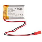 Akumuliatorius Li-Po LP103040 Akyga AKY0663 3.7V / 1200mAh PCM jungtis JST 2 kontaktų 150mm