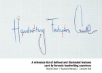 Handwriting Features Guide: A reference list of defined and illustrated features used by forensic handwriting examiners, Handwriting Features Guide: A reference list of defined and illustrated features used by forensic handwriting examiners