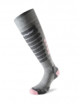 LENZ Skiing 3.0 slidinėjimo kojinės 100_lgrey/rose, 35-38