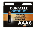 Duracell Optimum AAA elementai, 8 vnt.