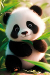Tapymas pagal numerius, Miela panda, 20x30, varvikas, MC1144e