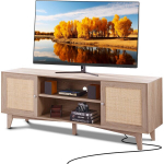Rataninė TV spintelė 191 cm ąžuolo