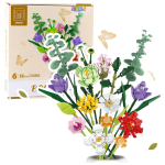 Konstruktorius Lean Toys Decorative Bouquet of Colorful Flowers, 836 d.