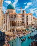 Tapymas pagal numerius 40x50 cm, Amžinasis Venecija, varvikas, MG2522e, Painting by numbers
