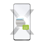 fiksuota viso dangčio grūdinto stiklo apsauga, skirta Samsung Galaxy S21 FE 5G, viso ekrano klijai, juoda