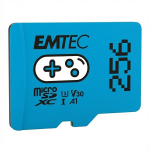 Atminties kortelė telefonui MicroSD atminties kortelė Emtec mSD 256GB UHS-I U3 V30 A1 Express Gaming didelio greičio