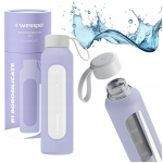 Wessper B1 borosilikatinis 500 ml levandų stiklinis butelis