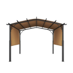 Lauko pergola su stogu, 3650x3048x2540 mm
