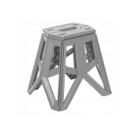 Sulankstoma lauko kėdė, kurios keliamoji galia iki 120 kg, Tom 29x20x39cm, pilka